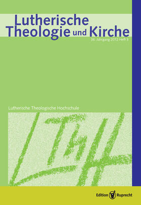 Barnbrock / Behrens / Klän |  Lutherische Theologie und Kirche | eBook | Sack Fachmedien