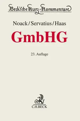 Haas / Noack / Fastrich |  Gesetz betreffend die Gesellschaften mit beschränkter Haftung GmbHG - Vorauflage, kann leichte Gebrauchsspuren aufweisen. Sonderangebot ohne Rückgaberecht. Nur so lange der Vorrat reicht. | Buch |  Sack Fachmedien