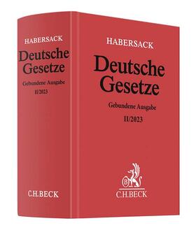 Habersack / Schönfelder |  Deutsche Gesetze Gebundene Ausgabe II/2023 - Vorauflage, kann leichte Gebrauchsspuren aufweisen. Sonderangebot ohne Rückgaberecht. Nur so lange der Vorrat reicht. | Buch |  Sack Fachmedien