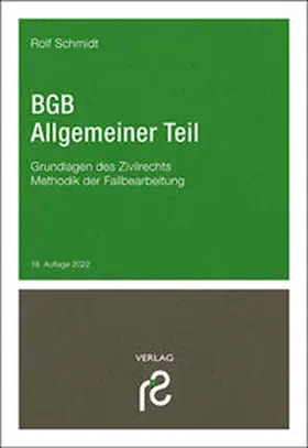 Schmidt |  BGB Allgemeiner Teil - Mängelexemplar, kann leichte Gebrauchsspuren aufweisen. Sonderangebot ohne Rückgaberecht. Nur so lange der Vorrat reicht. | Buch |  Sack Fachmedien