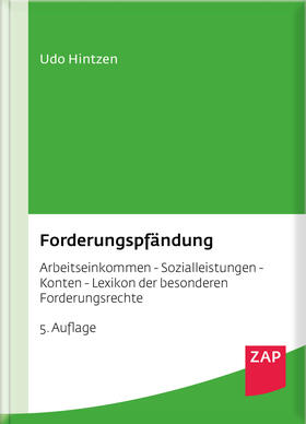 Hintzen | Forderungspfändung - Mängelexemplar, kann leichte Gebrauchsspuren aufweisen. Sonderangebot ohne Rückgaberecht. Nur so lange der Vorrat reicht. | Buch | 200-510592583-6 | sack.de