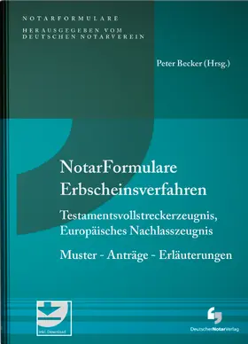 Notarformulare Erbscheinsverfahren, Testamentsvollstreckerzeugnis, Europäisches Nachlasszeugnis - Mängelexemplar, kann leichte Gebrauchsspuren aufweisen. Sonderangebot ohne Rückgaberecht. Nur so lange der Vorrat reicht.