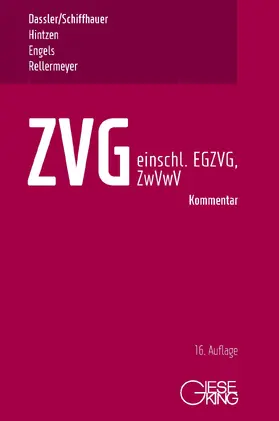 Gesetz über die Zwangsversteigerung und Zwangsverwaltung ZVG - einschließlich EGZVG und ZwVwV - - Mängelexemplar, kann leichte Gebrauchsspuren aufweisen. Sonderangebot ohne Rückgaberecht. Nur so lange der Vorrat reicht.