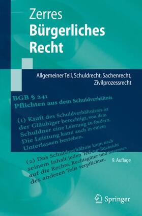 Zerres |  Bürgerliches Recht - Mängelexemplar, kann leichte Gebrauchsspuren aufweisen. Sonderangebot ohne Rückgaberecht. Nur so lange der Vorrat reicht. | Buch |  Sack Fachmedien