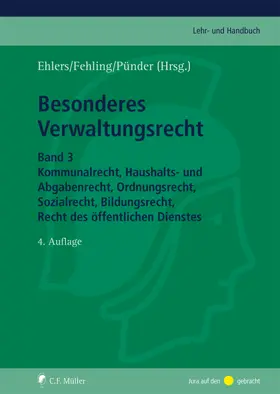 Ehlers / Fehling / Pünder |  Besonderes Verwaltungsrecht Band 3 - Mängelexemplar, kann leichte Gebrauchsspuren aufweisen. Sonderangebot ohne Rückgaberecht. Nur so lange der Vorrat reicht. | Buch |  Sack Fachmedien