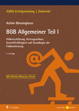 Bönninghaus |  BGB Allgemeiner Teil I - Mängelexemplar, kann leichte Gebrauchsspuren aufweisen. Sonderangebot ohne Rückgaberecht. Nur so lange der Vorrat reicht. | Buch |  Sack Fachmedien