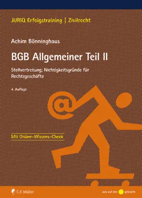 Bönninghaus |  BGB Allgemeiner Teil II - Mängelexemplar, kann leichte Gebrauchsspuren aufweisen. Sonderangebot ohne Rückgaberecht. Nur so lange der Vorrat reicht. | Buch |  Sack Fachmedien