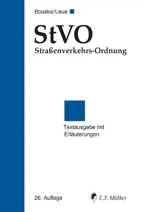 StVO Straßenverkehrs-Ordnung - Mängelexemplar, kann leichte Gebrauchsspuren aufweisen. Sonderangebot ohne Rückgaberecht. Nur so lange der Vorrat reicht.