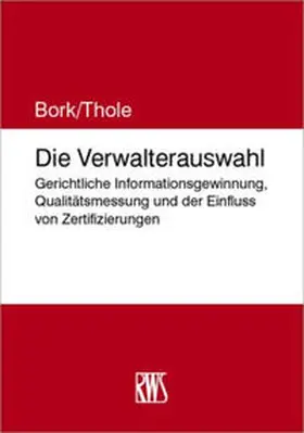 Bork / Thole |  Die Verwalterauswahl - Mängelexemplar, kann leichte Gebrauchsspuren aufweisen. Sonderangebot ohne Rückgaberecht. Nur so lange der Vorrat reicht. | Buch |  Sack Fachmedien