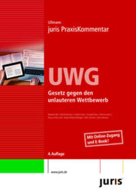  juris PraxisKommentar / juris Praxiskommentar UWG - Mängelexemplar, kann leichte Gebrauchsspuren aufweisen. Sonderangebot ohne Rückgaberecht. Nur so lange der Vorrat reicht. | Buch |  Sack Fachmedien