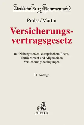 Prölss / Martin |  Versicherungsvertragsgesetz VVG - Vorauflage, kann leichte Gebrauchsspuren aufweisen. Sonderangebot ohne Rückgaberecht. Nur so lange der Vorrat reicht. | Buch |  Sack Fachmedien