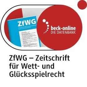  beck-online. ZfWG Zeitschrift für Wett- und Glücksspielrecht | Datenbank |  Sack Fachmedien