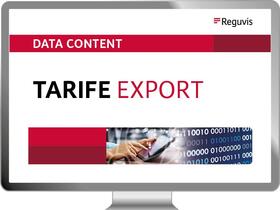  Data Content TARIFE EXPORT | Datenbank |  Sack Fachmedien