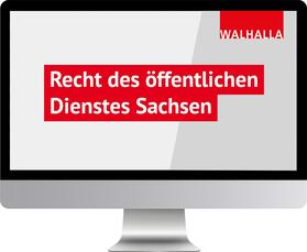 Walhalla Fachredaktion |  Recht des öffentlichen Dienstes Sachsen | Datenbank |  Sack Fachmedien