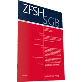  ZfSH/SGB - Zeitschrift für die sozialrechtliche Praxis | Datenbank |  Sack Fachmedien