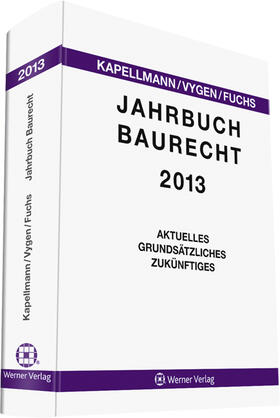 Kapellmann / Vygen |  Jahrbuch Baurecht 2013 | Datenbank |  Sack Fachmedien