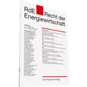 RdE - Recht der Energiewirtschaft | Carl Heymanns Verlag | Datenbank | sack.de