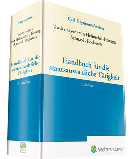 Handbuch für den Staatsanwalt | Carl Heymanns Verlag | Datenbank | sack.de