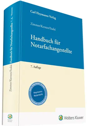 Zimmer u.a. |  Handbuch für Notarfachangestellte | Datenbank |  Sack Fachmedien