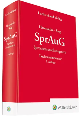 Hromadka u.a. |  SprAuG - Kommentar | Datenbank |  Sack Fachmedien