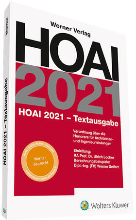 HOAI 2021 - Textausgabe | Werner Verlag | Datenbank | sack.de
