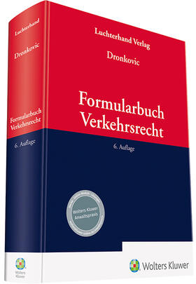 Formularbuch Verkehrsrecht | Luchterhand Verlag | Datenbank | sack.de