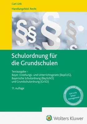  Schulordnung für die Grundschulen | Datenbank |  Sack Fachmedien