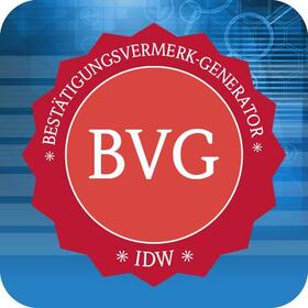  IDW Bestätigungsvermerk-Generator (BVG) | Datenbank |  Sack Fachmedien