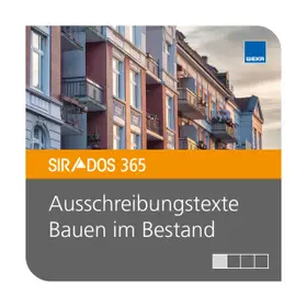  SIRADOS 365 Ausschreibungstexte Altbau | Datenbank |  Sack Fachmedien