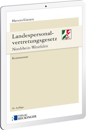 Havers / Giesen |  Landespersonalvertretungsgesetz Nordrhein-Westfalen – Digital | Datenbank |  Sack Fachmedien