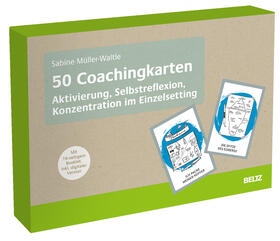 Müller-Waltle |  50 Coachingkarten Aktivierung, Selbstreflexion, Konzentration im Einzelsetting | Buch |  Sack Fachmedien
