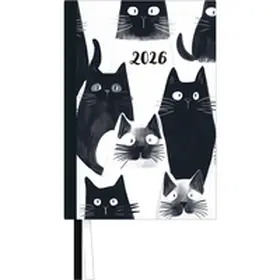  Taschenkalender 'Cats' 2026 - Terminplaner mit Wochenkalendarium - Format 11,3 x 16,3 cm | Buch |  Sack Fachmedien