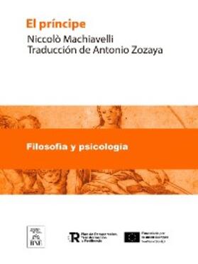 Machiavelli |  El principe | eBook | Sack Fachmedien