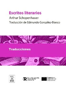 Schopenhauer |  Escritos literarios | eBook | Sack Fachmedien