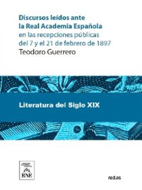 Menéndez y Pelayo / Pereda |  Discursos leídos ante la Real Academia Española en las recepciones públicas del 7 y el 21 de febrero de 1897 | eBook | Sack Fachmedien