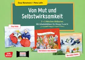 Rensmann |  Von Mut und Selbstwirksamkeit - 3 x 5 Märchen-Bildkarten. Mit Arbeitsblättern für Klasse 3 und 4. Kamishibai Bildkartenset | Buch |  Sack Fachmedien