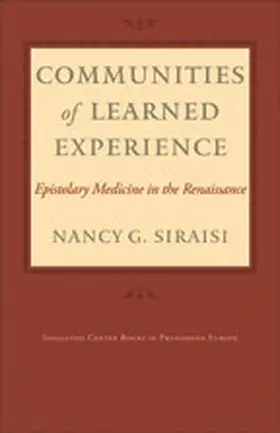 Siraisi |  Communities of Learned Experience | eBook | Sack Fachmedien