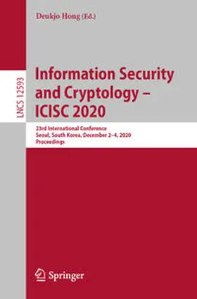 Hong |  Information Security and Cryptology – ICISC 2020 | eBook | Sack Fachmedien