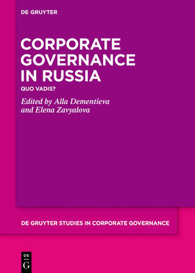 Dementieva / Zavyalova |  Corporate Governance in Russia | eBook | Sack Fachmedien