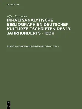 Estermann |  Die Gartenlaube (1853-1880 [-1944]) | eBook | Sack Fachmedien