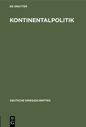  Kontinentalpolitik | eBook | Sack Fachmedien