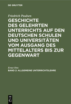 Otto |  Allgemeine Unterrichtslehre | eBook | Sack Fachmedien