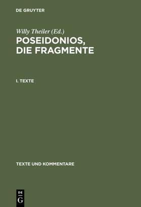 Theiler |  Poseidonios, die Fragmente | eBook | Sack Fachmedien