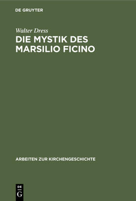 Dress |  Die Mystik des Marsilio Ficino | eBook | Sack Fachmedien