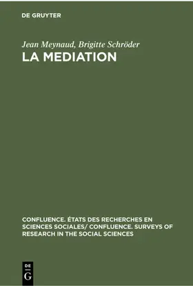 Meynaud / Schröder |  La Mediation | eBook | Sack Fachmedien