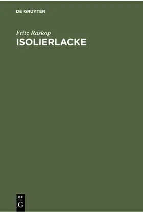 Raskop |  Isolierlacke | eBook | Sack Fachmedien