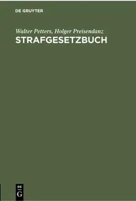 Petters / Preisendanz |  Strafgesetzbuch | eBook | Sack Fachmedien