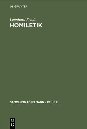 Fendt |  Homiletik | eBook | Sack Fachmedien