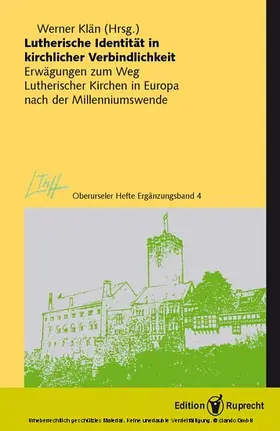 Klän |  Lutherische Identität in kirchlicher Verbindlichkeit | eBook | Sack Fachmedien