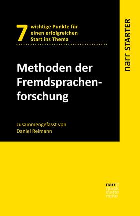 Reimann |  Methoden der Fremdsprachenforschung | eBook | Sack Fachmedien